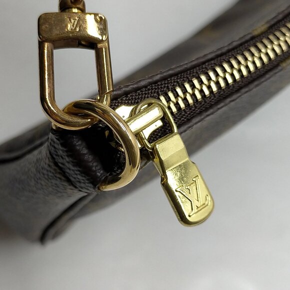 Authentic Louis Vuitton LV Pochette Accessoires Brown Monogram mn660-121325 - Picture 11 of 16